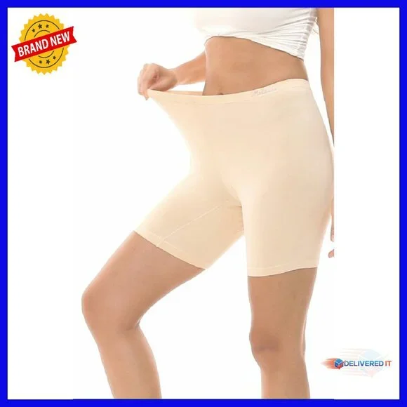 Cotton Boxer Shorts 8 Inseam Anti-Chafing Workout Bike Shorts